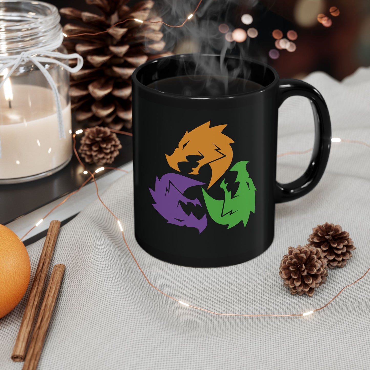 Dragons Conclave Black Coffee Mug (11oz/15oz)