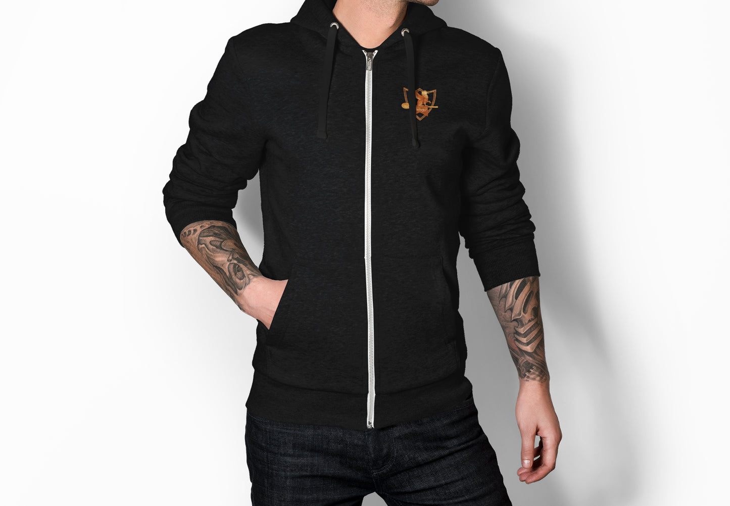 Quincy's Tavern Logo zip hoodie